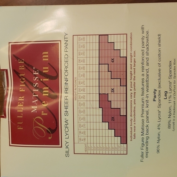 3 Pair Pantyhose Vintage Matisse Fuller Figure 3X Nude Ivory Black NIB - Picture 10 of 15